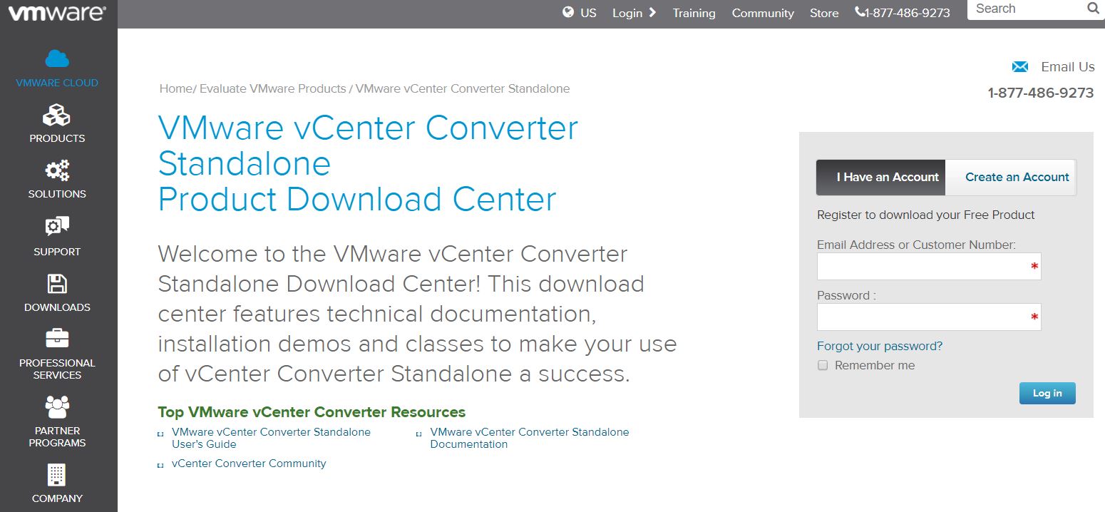 vmware login