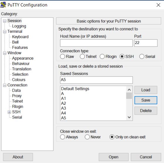 putty ssh proxy